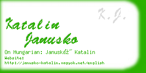 katalin janusko business card
